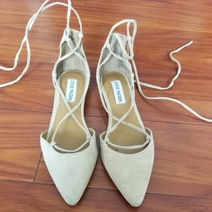 Steve Madden Sunshine Lace Up Ballet Flats